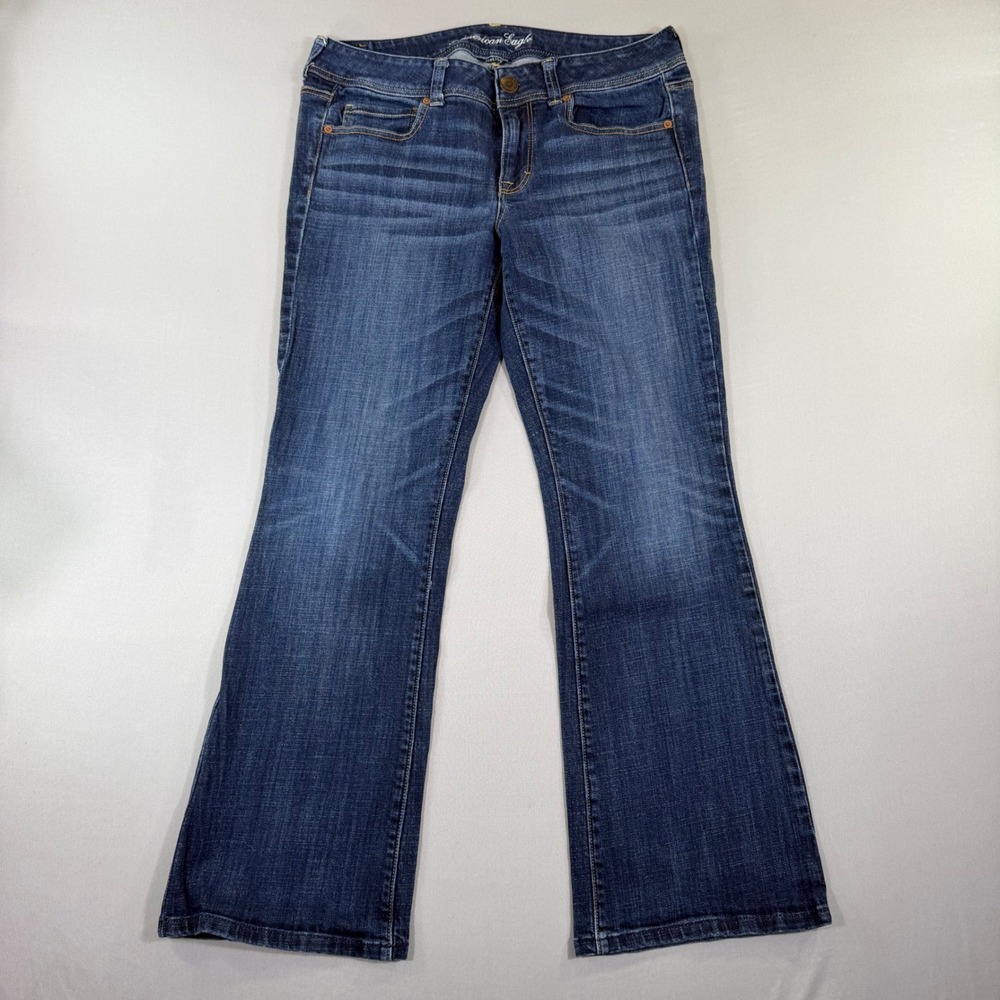 American Eagle Bootcut Jeans Womens Size 12 Short Y2K Americana 2000s Western